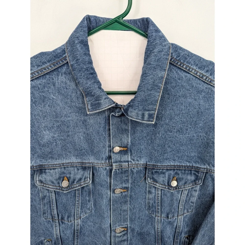 Vintage Always Coca-Cola Coke TYCA Denim Jean Jacket Men's Size XL MADE IN USA!